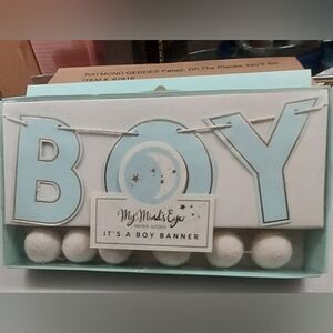 My Minds Blue 'It's a Boy' Banner